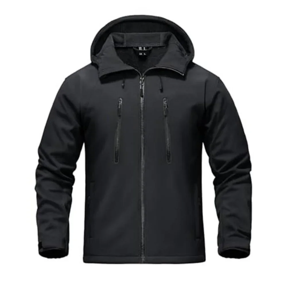 Men's Softshell Jacket Winter Fleece Waterproof Lightweight Rain Coat